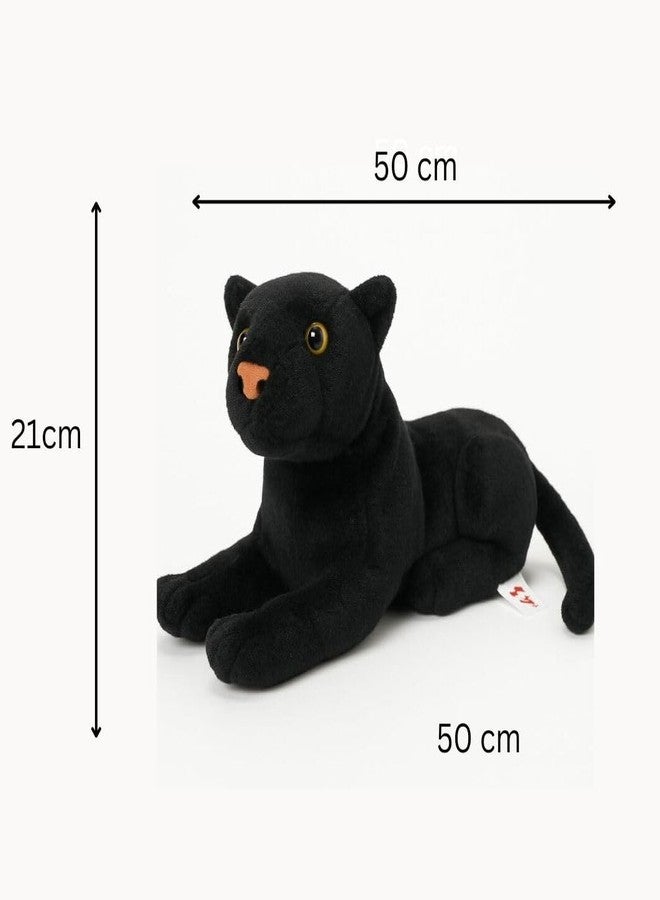 DTR Creation Black Tigers 33CM Soft Toys for Kids | Plush Soft Toys for Baby Boys and Girls| Best Gift | Black Panther Soft Toy for Kids -Black 30 Cm Length - Image 2